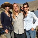 Director Melissa Jo Peltier, Laura Leigh and Producer Christina Lublin